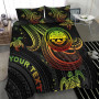 Chuuk Custom Personalised Bedding Set White - Turtle Plumeria Banana Leaf 6