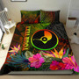 Pohnpei Polynesian Custom Personalised Bedding Set - Plumeria Tribal 5