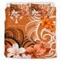 Yap Polynesian Personalised Bedding Set - Hibiscus And Banana Leaves 5