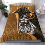 Yap Micronesian Bedding Set Gold - Turtle With Hook 1