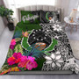 Pohnpei Bedding Set - Turtle Plumeria Banana Leaf 1