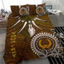 Pohnpei Custom Personalised Bedding Set - Polynesian Boar Tusk 1