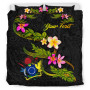 Chuuk Polynesian Custom Personalised Bedding Set - Plumeria Tribal4