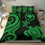 Polynesian Hawaii Bedding Set - Green Tentacle Turtle 1