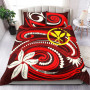 Hawaii Bedding Set - Vortex Style Red Color 1