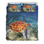 Hawaiian Duvet Cover Set - Hawaii Sea Turtle 03 2