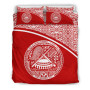 American Samoa Duvet Cover Set - Red Curve Style 2