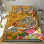 Polynesian Bedding Set - Turtle Plumeria Gold Color 1