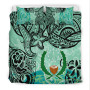 Kosrae Bedding Set - Vintage Floral Pattern Green Color4