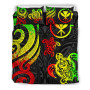 Polynesian Hawaii Bedding Set - Reggae Tentacle Turtle 3