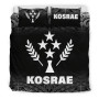 Kosrae Duvet Cover Set - Black Fog Style 1