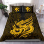 Polynesian Bedding Set - Hawaii Duvet Cover Set Kamehameha King Gold Color 1