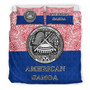 American Samoa Duvet Cover Set - Flag Coat Of Arms Style 2