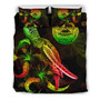 Chuuk Bedding Set - Tribal Flower With Special Turtles Red Color 5