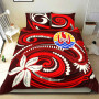 Hawaii Personalised Bedding Set - Kanaka Maoli With Polynesian Pattern In Heartbeat Style (Reggae) 5