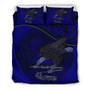 American Samoa Duvet Cover Set - American Samoa Seal & Flag Dark Blue 2