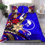 Yap Bedding Set - Tribal Flower With Special Turtles Blue Color 2