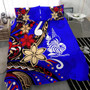 New Caledonia Bedding Set - Tribal Flower With Special Turtles Blue Color 3