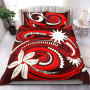 Nauru Bedding Set - Vortex Style Red Color 1