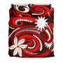 Nauru Bedding Set - Vortex Style Red Color 3