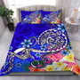 Polynesian Hawaii Duvet Cover Set - Turquoise Polynesian Sea Turtle 5