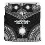 Marshall Islands Polynesian Chief Duvet Cover Set - Black Version 3