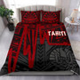 Tahiti Bedding Set - Tahiti Seal In Heartbeat Patterns Style (Red) 1