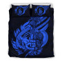 Polynesian Bedding Set - New Caledonia Duvet Cover Set Father And Son Blue 3