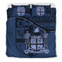 Fiji Duvet Cover Set - Fiji Flag & Coat Of Arms Blue 1
