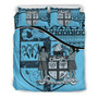 Fiji Duvet Cover Set - Fiji Flag & Coat Of Arms Blue 2