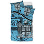 Fiji Duvet Cover Set - Fiji Flag & Coat Of Arms Blue 3