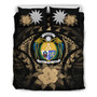 Nauru Duvet Cover Set - Nauru Coat Of Arms & Brown Hibiscus 2