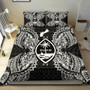 Polynesian Bedding Set - Guam Duvet Cover Set Map Black 2