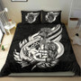 Polynesian Bedding Set - Guam Duvet Cover Set Map Black 5