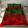 Polynesian Bedding Set - Red Hibiscus Patterns 1