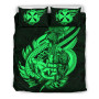 Polynesian Bedding Set - Wallis And Futuna Duvet Cover Set Father And Son Green 3