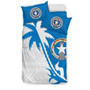 Northern Mariana Islands Duvet Cover Set - Northern Mariana Islands Seal & Coconut Tree 3