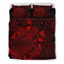 Polynesian Bedding Set - Chuuk Duvet Cover Set Red Color 2