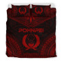 Pohnpei Polynesian Chief Duvet Cover Set - Red Version 3