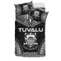 Tuvalu Polynesian Chief Duvet Cover Set - Black Version 2