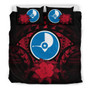 Yap Duvet Cover Set - Yap Flag & Red Hibiscus 1