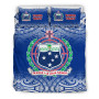 Samoa Custom Personalised Duvet Cover Set - Polynesian Fog Blue 2