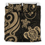 Kosrae Polynesian Bedding Set - Summer Plumeria (Black) 4