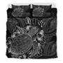 Polynesian Bedding Set - Kosrae Duvet Cover Set Black Color 1