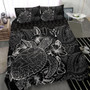 Kosrae Bedding Set - Humpback Whale With Tropical Flowers (White) 6