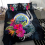 Polynesian Bedding Set - Federated States Of Micronesia Duvet Cover Set Tropical Flowers 3