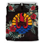 Tahiti Duvet Cover Set - Tahiti Flag Hibiscus 2