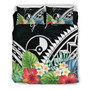 Samoa Polynesian Custom Personalised Bedding Set - Plumeria Tribal 5