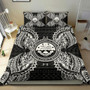 Polynesian Bedding Set - Federated States Of Micronesian Duvet Cover Set Map Black 2