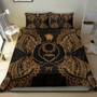 Polynesian Bedding Set - Pohnpei Duvet Cover Set Map Gold 2